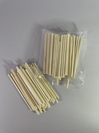 Bețișoare Rotunde de Culoare Naturală pentru Creații Ø0.4x10cm - 120buc