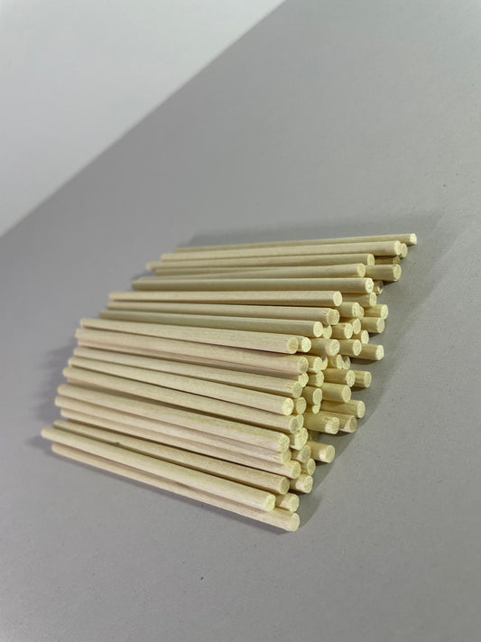 Betisoare Rotunde de Culoare Naturala pentru Creatii Ø0.4x10cm - 120buc