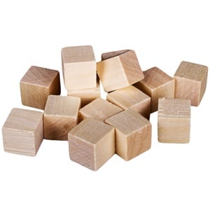 Cuburi din Lemn pentru Creatii 1.5cm - 49buc