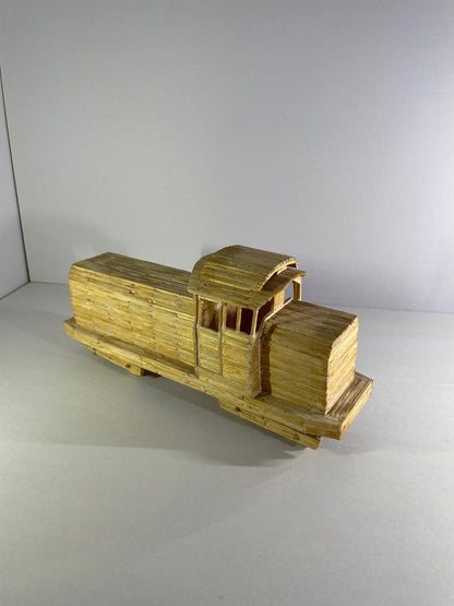 Locomotivă LDH handmade din bețe de chibrite