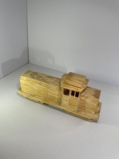 Locomotivă LDH handmade din bețe de chibrite