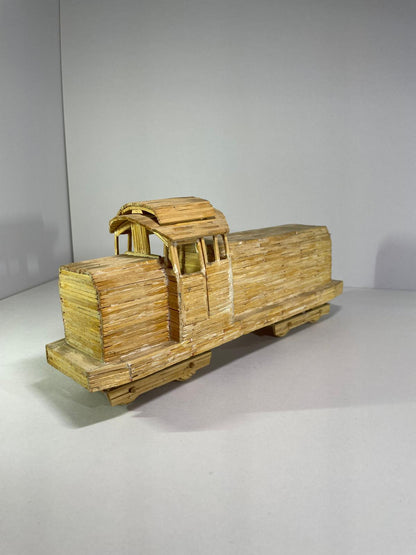 Locomotivă LDH handmade din bețe de chibrite