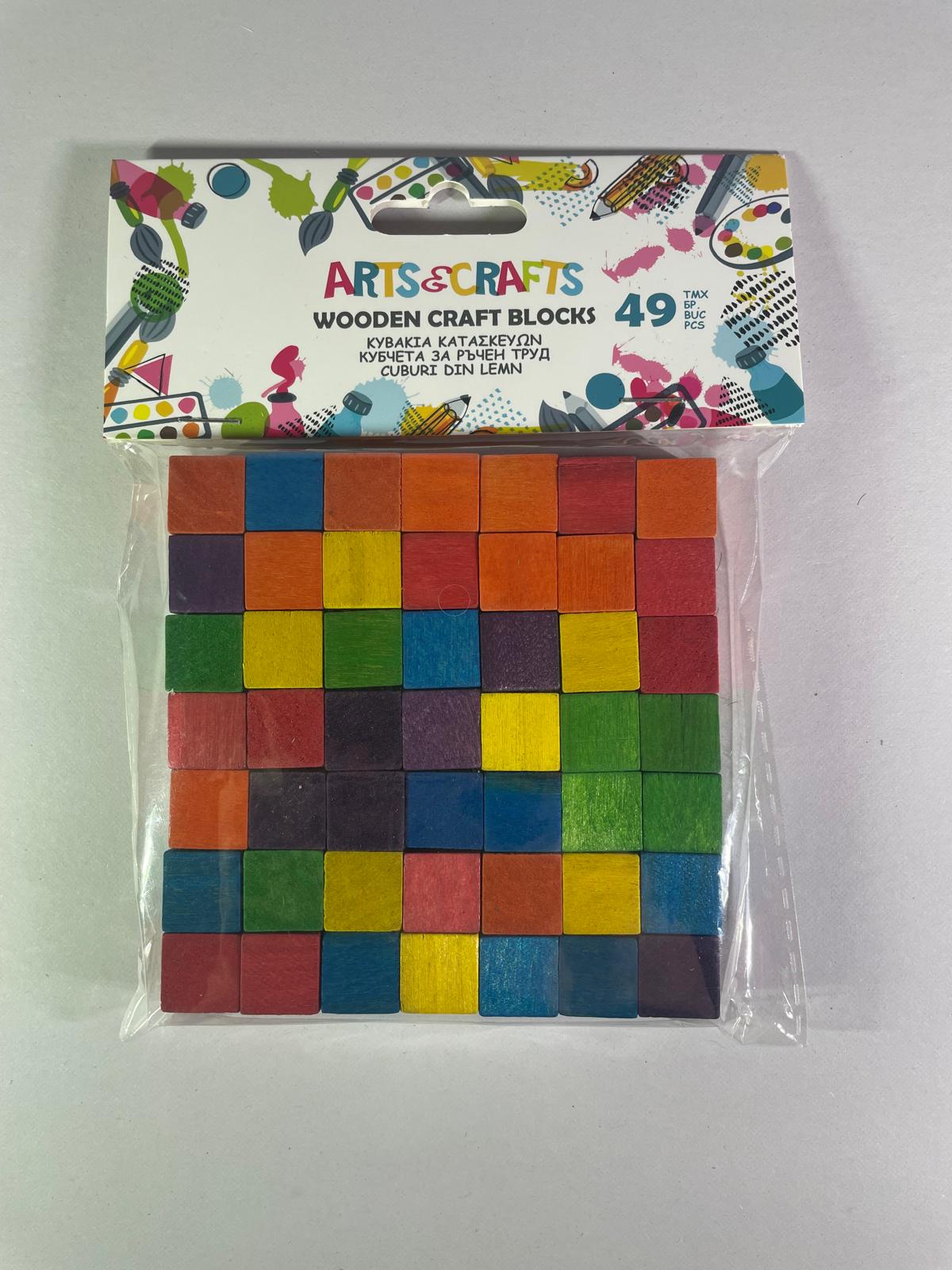Cuburi Colorate pentru Creații 1.5x1.5cm - 49buc
