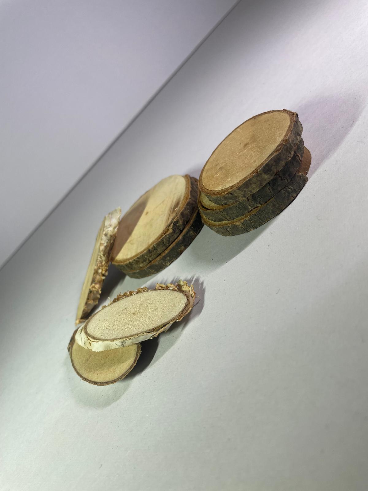 Set Rondele din Lemn pentru Creații DIY 5,5cm-6,5cm - 8buc